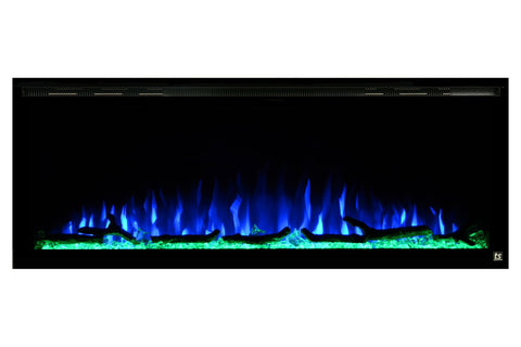 Image of Touchstone Sideline Elite 84 inch Smart Wall Mount Recessed Electric Fireplace - Built-In Fireplace Insert - 80050