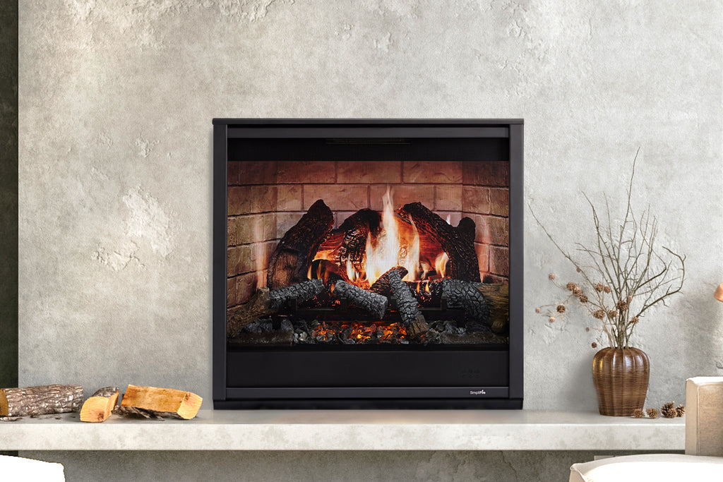 SimpliFire Inception 36-in Traditional Virtual Smart Electric Fireplace - SF-INC36 Firebox