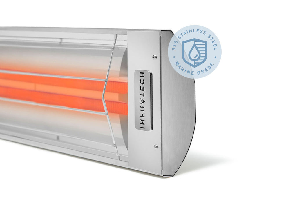 Infratech CD Series Dual Element Marine Grade 4000 Watt 208V Outdoor Electric Heater | Infratech 39 in Electric Radiant Heater | CD4028MG