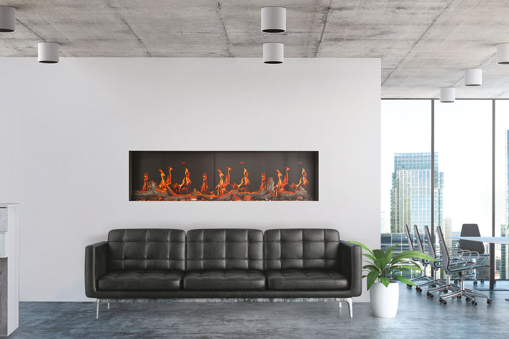 Napoleon Luminex 65 inch LCD Virtual Smart Multi-Sided Built In Electric Fireplace NEFL65LCD-3SV