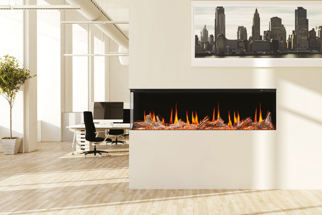 Napoleon Luminex 65 inch LCD Virtual Smart Multi-Sided Built In Electric Fireplace NEFL65LCD-3SV