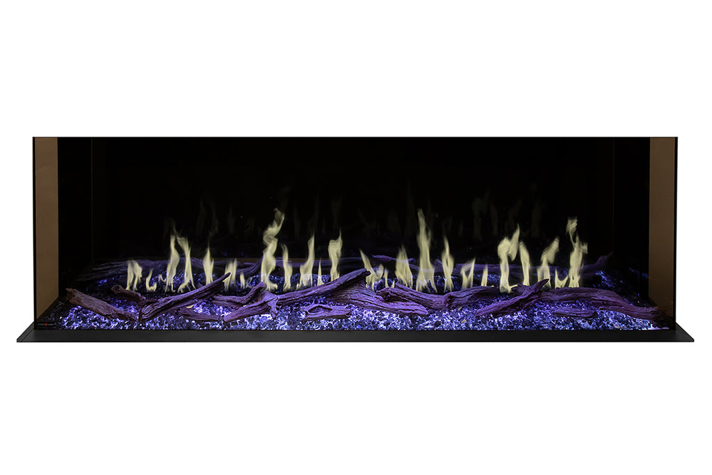 Modern Flames Orion Multi 88 inch 3-Sided Electric Fireplace Wall Mount Studio Suite Mantel Coastal Sand WSS-OR76-CS