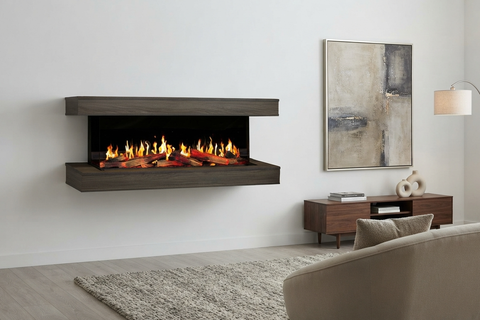 Image of Modern Flames Orion Multi V2 inch 3-Sided Electric Fireplace Wall Mount Studio Suite Mantel Gray - WSS-OR-DW