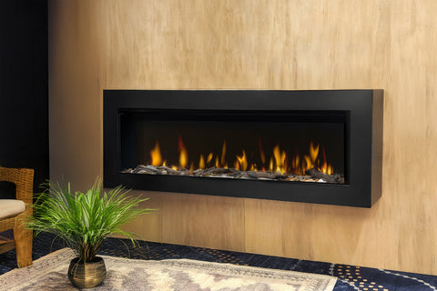 Image of Dimplex Evolve Inch Electric Fireplace Wall Mount Mantel - Premium Iron Finish