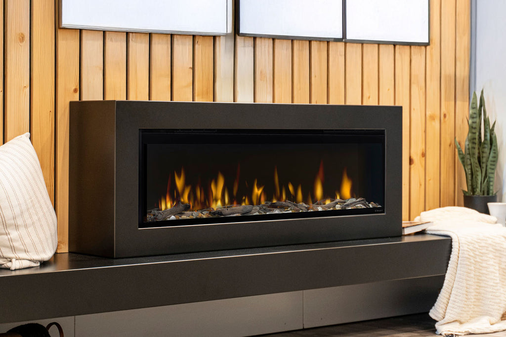 Dimplex Evolve Inch Electric Fireplace Wall Mount Mantel - Premium Iron Finish