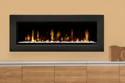 Image of Dimplex Evolve Inch Electric Fireplace Wall Mount Mantel - Premium Iron Finish