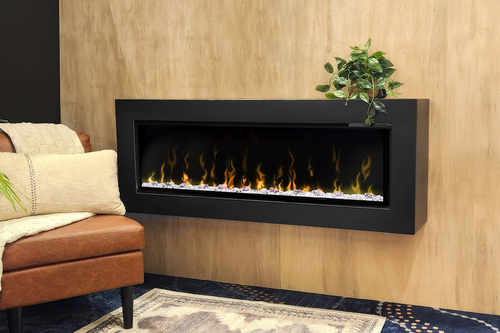 Dimplex Ignite XL  Electric Fireplace Wall Mount Mantel Package in Premium Iron Finish