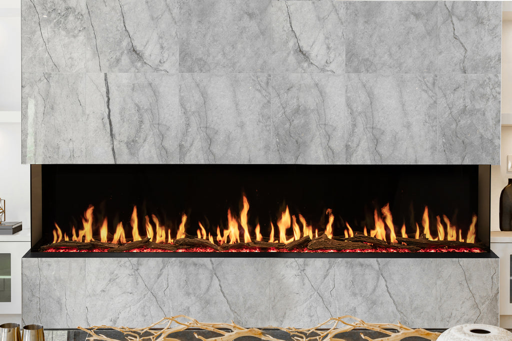 Modern Flames Orion Multi-Sided 120-inch Heliovision Virtual Smart Built In Electric Fireplace - OR120-MULTI