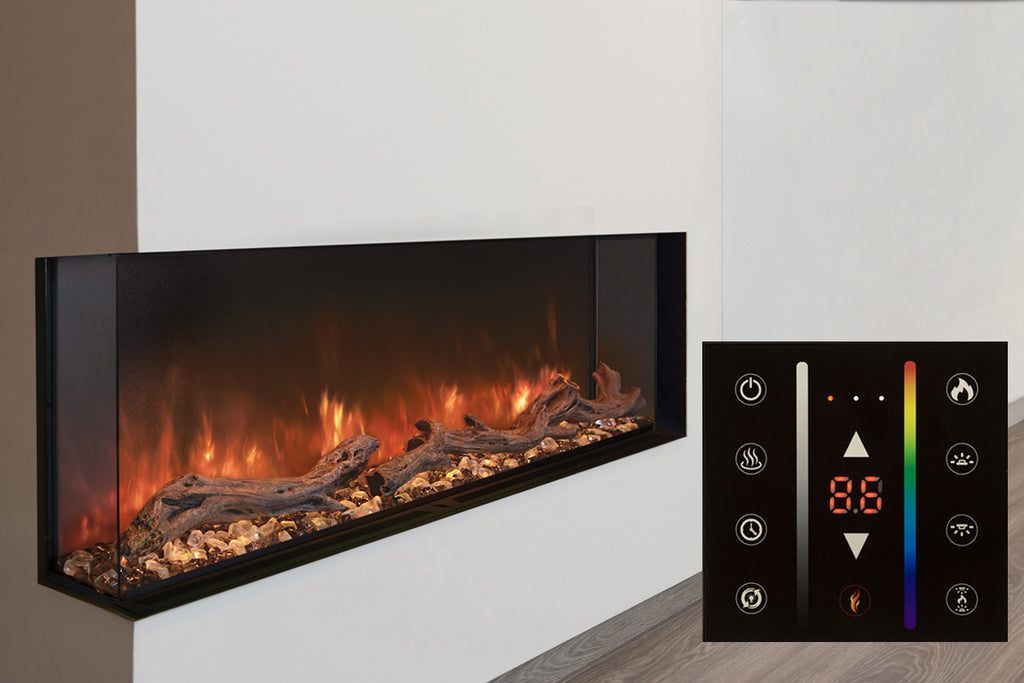 Returned Modern Flames Landscape Pro Multi 96-inch 3-Sided / 2-Sided Built In Electric Fireplace | LPM-9616-OB