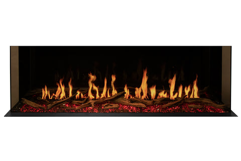 Image of Modern Flames Orion Multi 73 inch 3-Sided Electric Fireplace Wall Mount Studio Suite Mantel Driftwood Gray WSS-OR60-DW