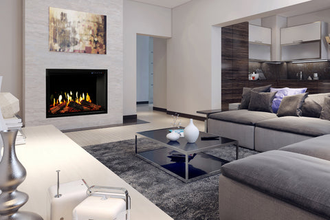 Image of Modern Flames Orion Traditional V2 Heliovision Virtual Smart Built In Electric Fireplace - Firebox Insert - OR-54-TRAD-V2