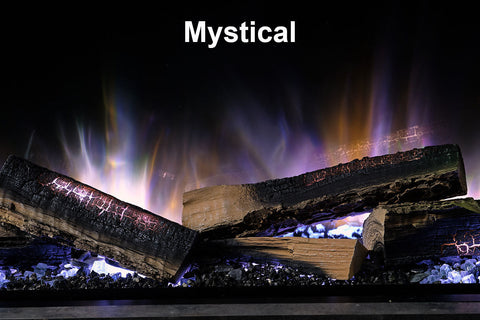 Image of Flamerite Fires E-FX 72-inch 3-Sided 2-Sided Built In Electric Fireplace - FLR-FP-EFX-1800 | Multi Side View E-FX Series  Flames