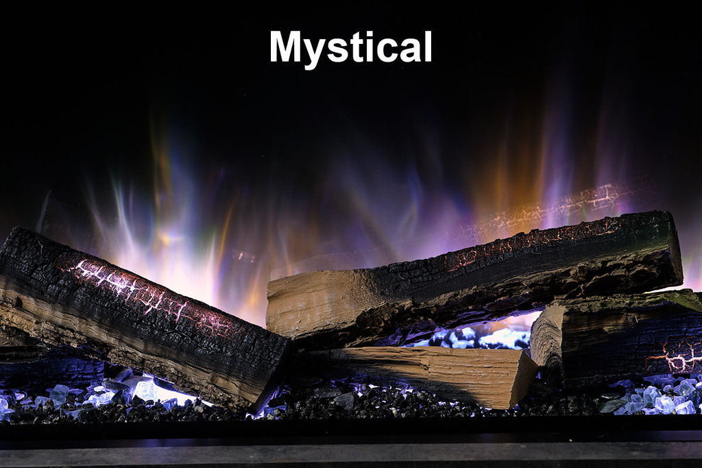 Flamerite Fires E-FX 52-inch 3-Sided 2-Sided Built In Electric Fireplace - FLR-FP-EFX-1300 | Multi Side View E-FX Series  Flames