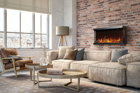 Image of Napoleon Astound FlexMount Multi-Side View Smart Electric Fireplace NEFL50AB NEFL62AB NEFL74AB