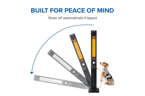 Image of Napoleon Phantom Freestanding Portable Outdoor Electric Infrared Patio Heater NEOFV80IH