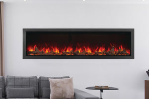 Napoleon Astound 74 inch Smart Built-In Wall Mount Electric Fireplace Insert - Linear Modern Fireplace - NEFB74AB