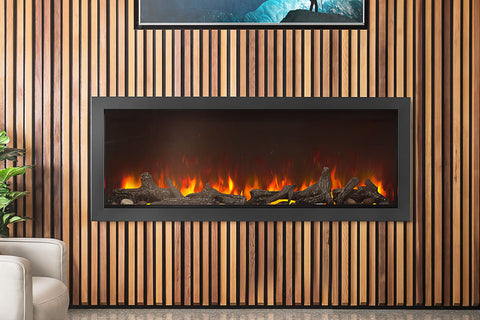 Image of Napoleon Astound 50 inch Smart Built-In Wall Mount Electric Fireplace Insert - Linear Modern Fireplace - NEFB50AB