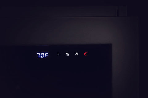Image of Napoleon Astound 96 inch Smart Built-In Wall Mount Electric Fireplace Insert - Linear Modern Fireplace - NEFB96AB Toch Control Panel
