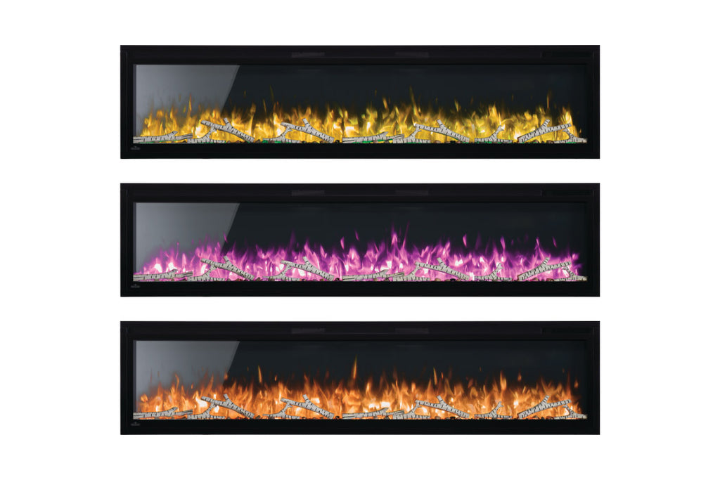 Napoleon Entice 50 inch Wall Mount Recessed Linear Electric Fireplace | Built in Electric Insert | NEFL50CFH-1