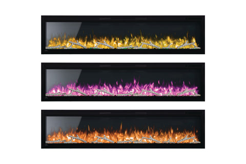 Image of Napoleon Entice 50 inch Wall Mount Recessed Linear Electric Fireplace | Built in Electric Insert | NEFL50CFH-1