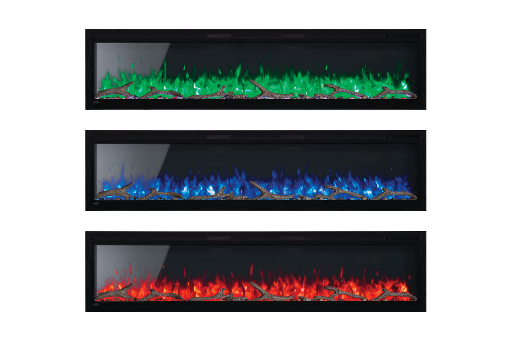 Napoleon Entice 36 inch Wall Mount Recessed Linear Electric Fireplace | Built in Electric Insert | NEFL36CFH-1