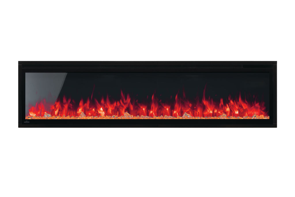 Napoleon Entice 72 inch Wall Mount Recessed Linear Electric Fireplace | Built in Electric Insert | NEFL72CFH-1