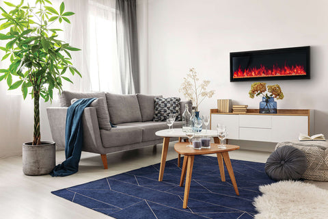 Image of Napoleon Entice 50 inch Wall Mount Recessed Linear Electric Fireplace | Built in Electric Insert | NEFL50CFH-1