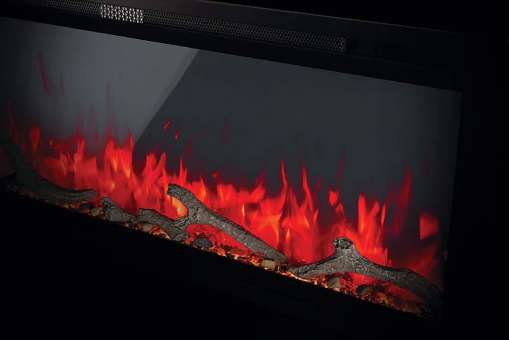 Napoleon Entice 36 inch Wall Mount Recessed Linear Electric Fireplace | Built in Electric Insert | NEFL36CFH-1