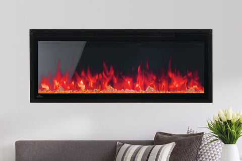 Image of Napoleon Entice 42 inch Wall Mount Recessed Linear Electric Fireplace | Built in Electric Insert | NEFL42CFH-1