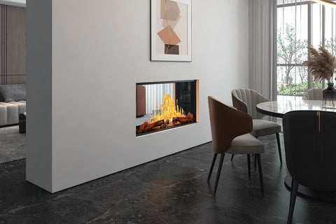 Image of Modern Flames Nova Clear 48 inch Virtual Built-In See Through Electric Fireplace NOVA48-CLR