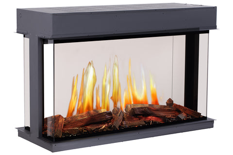 Image of Modern Flames Nova Clear 48 inch Virtual Built-In See Through Electric Fireplace NOVA48-CLR