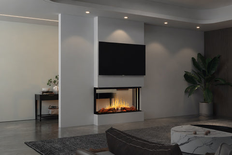 Image of Modern Flames Nova Clear 48 inch Virtual Built-In See Through Electric Fireplace NOVA48-CLR