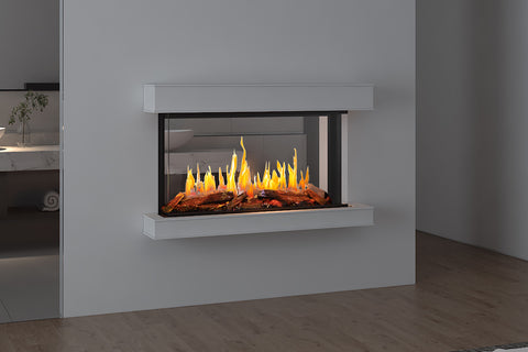 Image of Modern Flames Nova Clear 48 inch Virtual Built-In See Through Electric Fireplace NOVA48-CLR