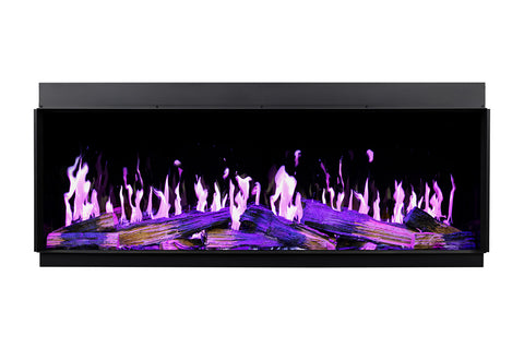 Image of Modern Flames Orion Multi 120" Version 2 Heliovision Virtual Multi-Side View Built-In Electric Fireplace