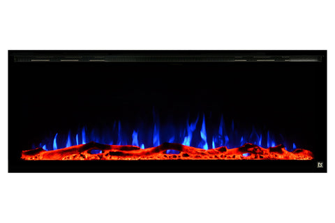 Image of Touchstone Sideline Elite 84 inch Smart Wall Mount Recessed Electric Fireplace - Built-In Fireplace Insert - 80050