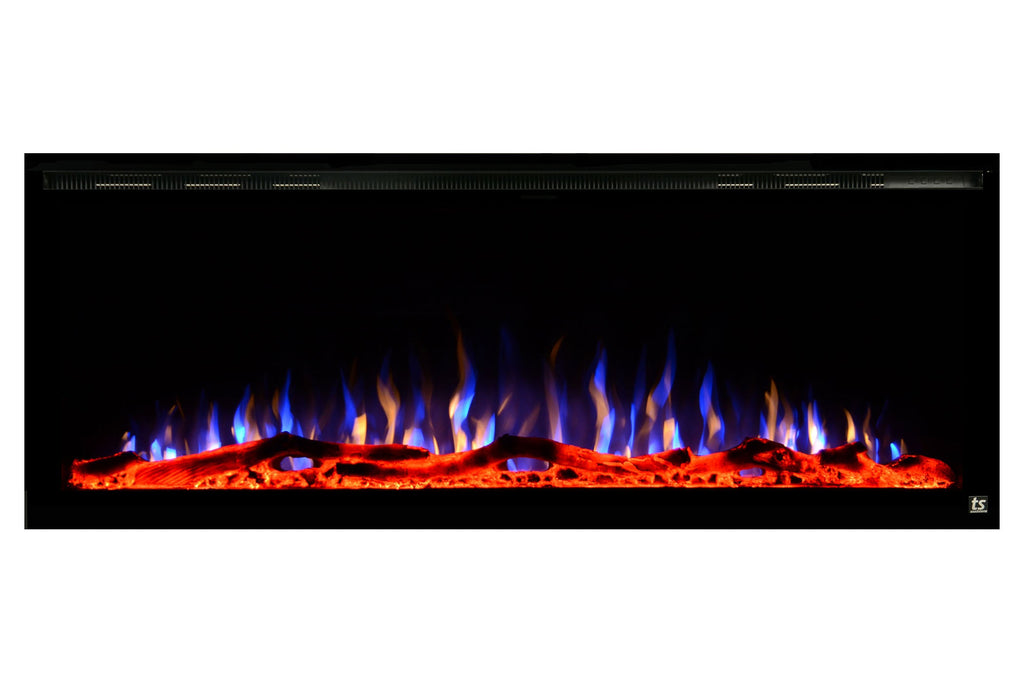 Touchstone Sideline Elite 84 inch Smart Wall Mount Recessed Electric Fireplace - Built-In Fireplace Insert - 80050