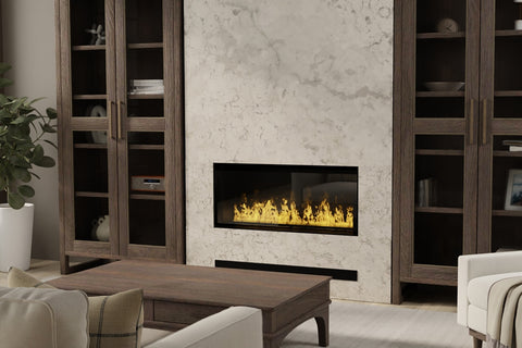 Image of Dimplex 45 Inch Opti-Myst Pro RGB 1000 Built-In Water Vapor Electric Fireplace - CBX1000-AM - GBF1000-PRO