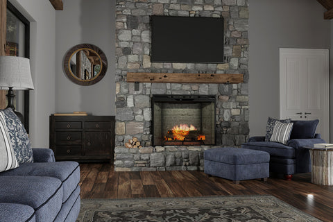 Image of Dimplex Revillusion Built In Electric Fireplace Neutral Brick - Firebox - Heater - REV