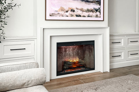 Image of Dimplex Revillusion Built In Electric Fireplace Weathered Concrete - Firebox - REV-WC