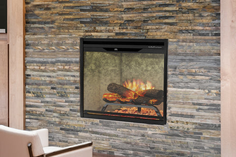 Image of Dimplex Revillusion 24 inch Built In Electric Fireplace Weathered Concrete - Firebox - REV24-WC 500005128