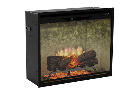 Image of Dimplex Revillusion 30 inch Built In Electric Fireplace Weathered Concrete - Firebox - REV30-WC 500005131