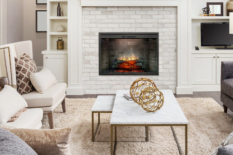 Image of Dimplex Revillusion 42 inch Built In Electric Fireplace Neutral Brick - Firebox - REV42-NB 500005139