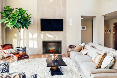 Image of Dimplex Revillusion Built In Electric Fireplace Neutral Brick - Firebox - REV