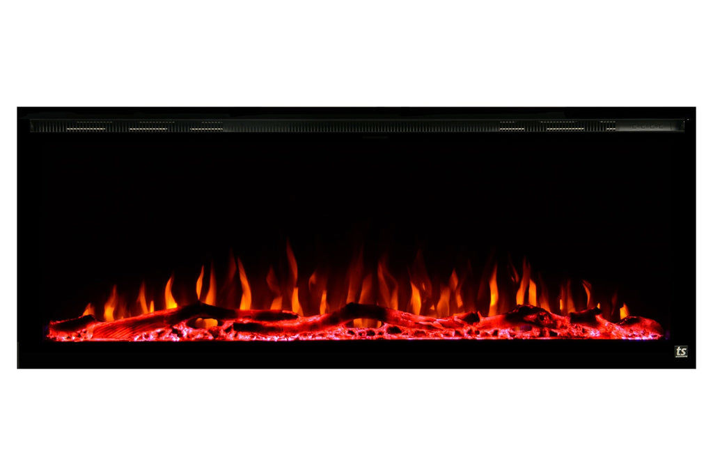 Touchstone Sideline Elite 84 inch Smart Wall Mount Recessed Electric Fireplace - Built-In Fireplace Insert - 80050