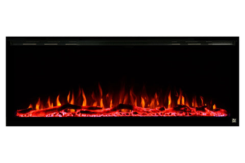 Image of Touchstone Sideline Elite 84 inch Smart Wall Mount Recessed Electric Fireplace - Built-In Fireplace Insert - 80050
