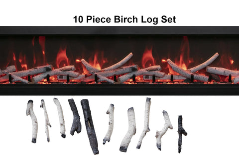 Image of Remii 65 inch Extra Deep Built-In Indoor Outdoor Electric Fireplace | Heater | birch media