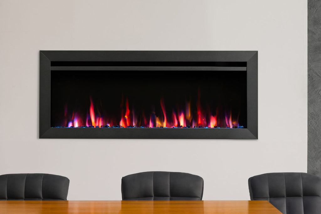 SimpliFire Allusion Slim 50 inch Wall Mount Recessed Electric Fireplace SF-ALLS50