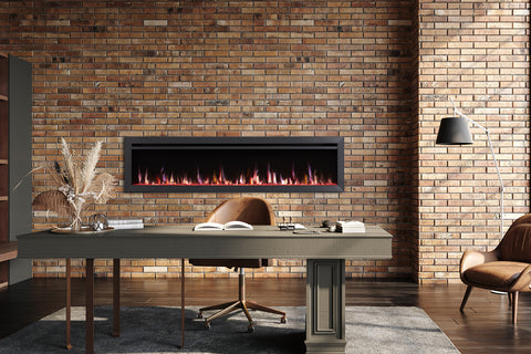 Image of SimpliFire Allusion Slim 72 inch Wall Mount Recessed Electric Fireplace - SF-ALLS72