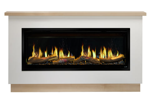 Image of SimpliFire Boyd 68 inch Ready to Finish Mantel Package with Allusion Edge Electric Fireplace