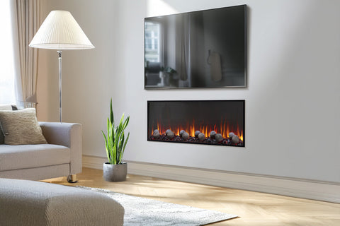 Image of SimpliFire Scion 55 inch Smart Built-In Linear Electric Fireplace | SF-SC55-BK SF-SCN55